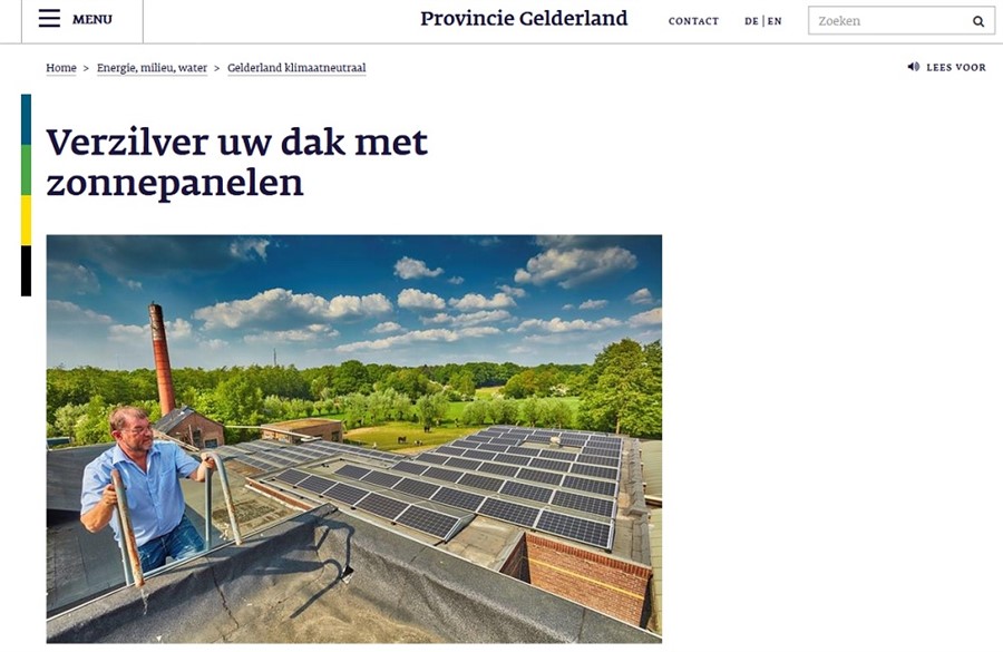 Bericht Webinar: verzilver je bedrijfsdak met zonnepanelen bekijken